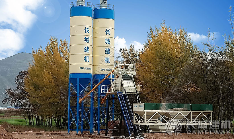 hzs50型工程混凝土攪拌站，建一個商砼站基礎(chǔ)建設(shè)多錢