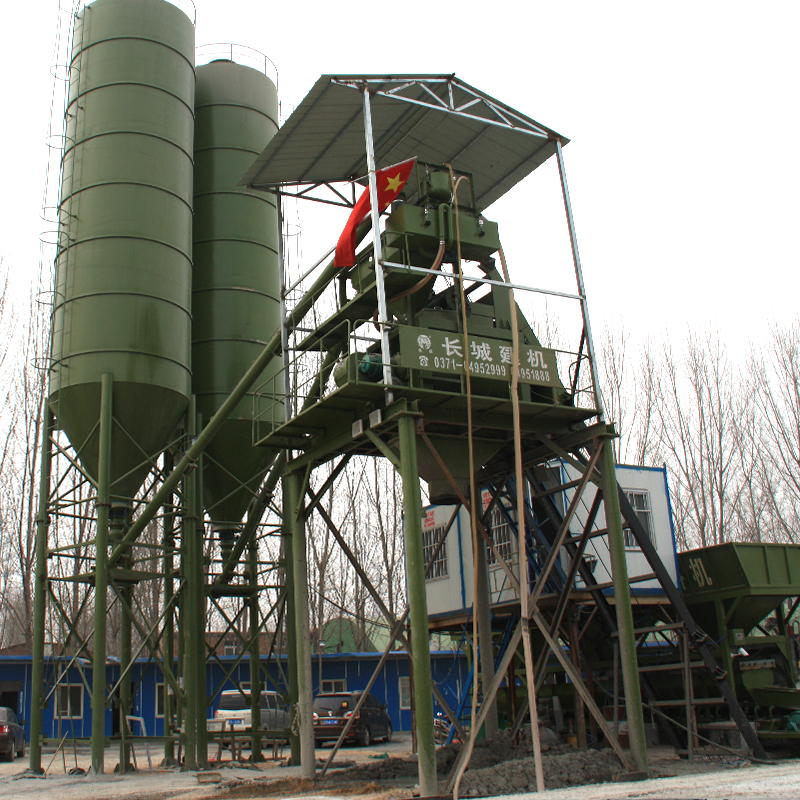hzs75型的混凝土攪拌站有多大，自重多少噸？